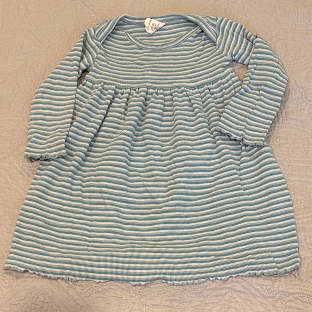 Kate Quinn Blue and White Striped Top